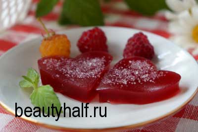 Домашний мармелад из малины с желатином