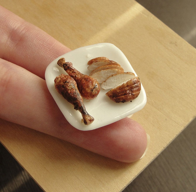 Невероятно реалистичные крошечные скульптуры еды