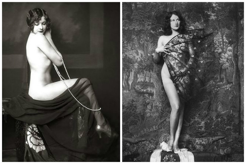 Alfred Cheney Johnston и его гламурные женские портреты в стиле "ню" женщины, фотопортреты