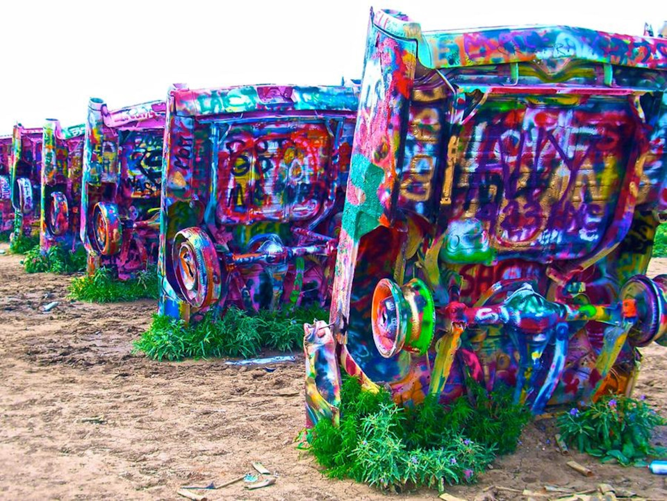 Ранчо Кадиллак — Необычный памятник Американской мечте! Ранчо Кадиллак — Необычный памятник Американской мечте! автомобили,автомобиль,история,машины,НОВОСТИ,тюнинг