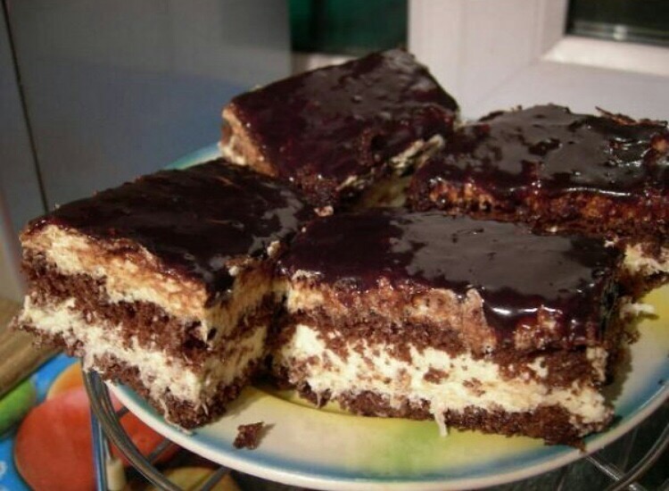 Божественно вкусный шоколадно-кокосовый торт