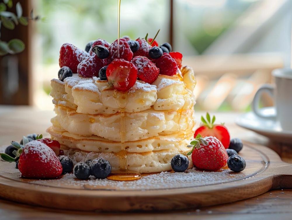 Воздушные японские панкейки: идеальный завтрак для всей семьи панкейки, тесто, затем, ложки, Японии, панкейков, сковороду, можно, перемешайте, крестьянин, белки, помощью, крышкой, растительным, столовых, минут, слабом, маслом, массу, японские