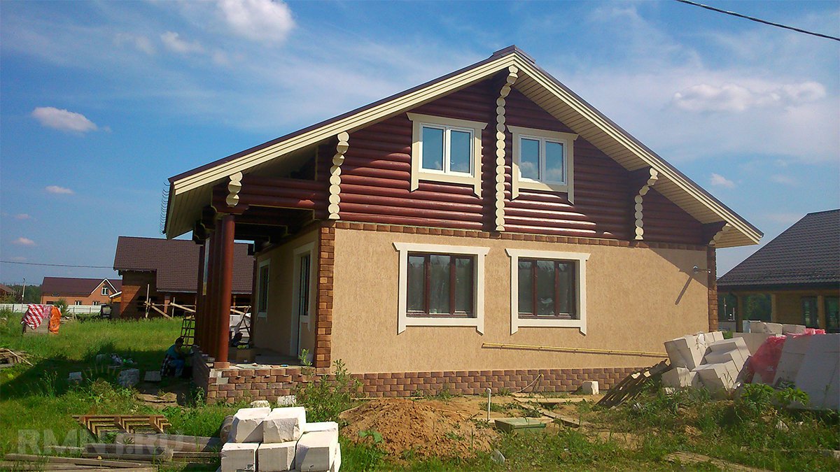 Комбинированные дома — сочетание различных строительных материалов при строительстве