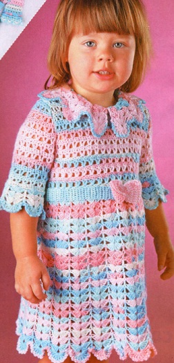 Платье для девочки крючком