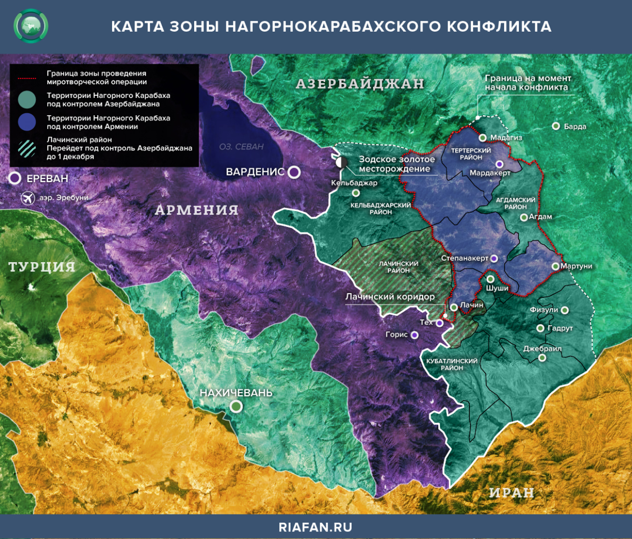 Карта армении и азербайджана с карабахом на русском языке городами нагорным