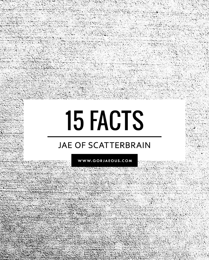 15 Facts About Jae | SCATTERBRAIN