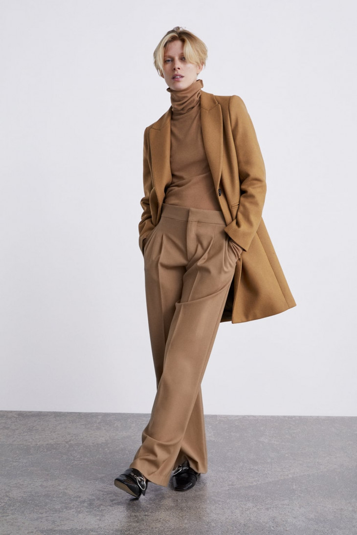 zara пальто