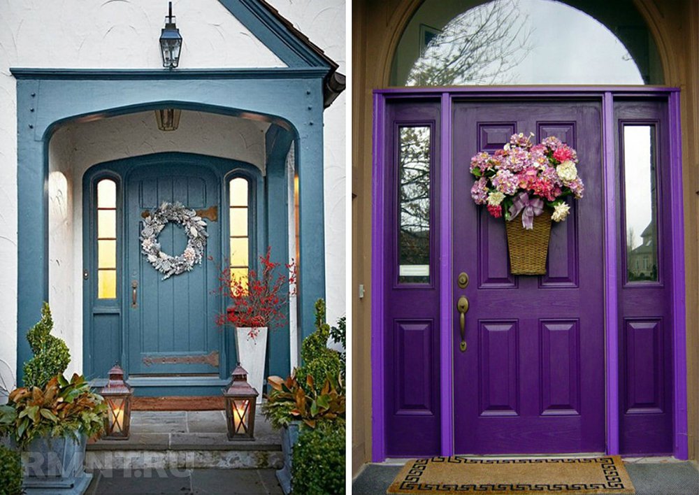 как красиво покрасить дверь фото