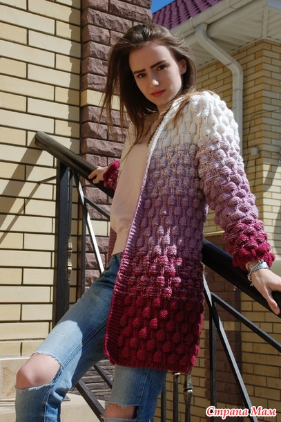 Модный узор спицами «Малинки»: описание и идеи применения Модный узор спицами «Малинки»: описание и идеи применения вязание спицами,рукоделие,своими руками,узор малинки