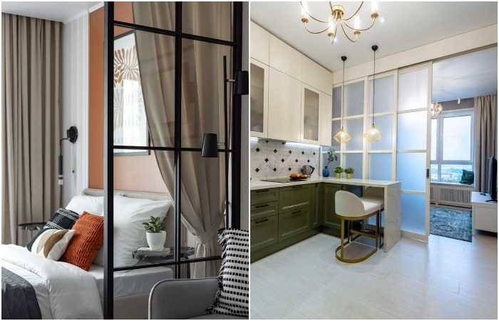 6 вариантов, как зонировать студию, если в ней живут два человека