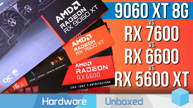 Новенькая видеокарта Radeon RX 9060 XT обеспечивает лучший прирост в классе относительно прошлого поколения за последние годы