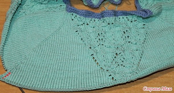 Вязаный женский пуловер Вязаный женский пуловер вязание спицами,Одежда,Хенд мейд