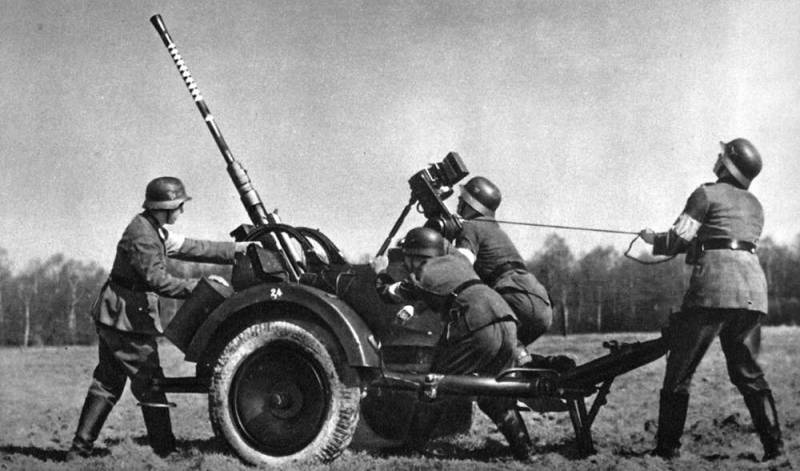 Использование трофейных немецких 20-мм зенитных автоматов Использование трофейных немецких 20-мм зенитных автоматов оружие
