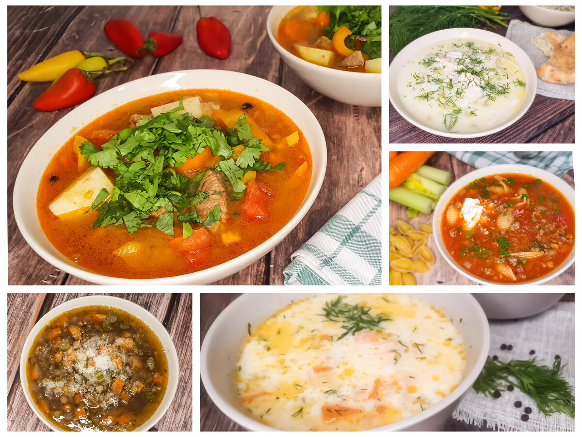 5 согревающих осенних супов на любой вкус: мясной, куриный, рыбный и чечевичный