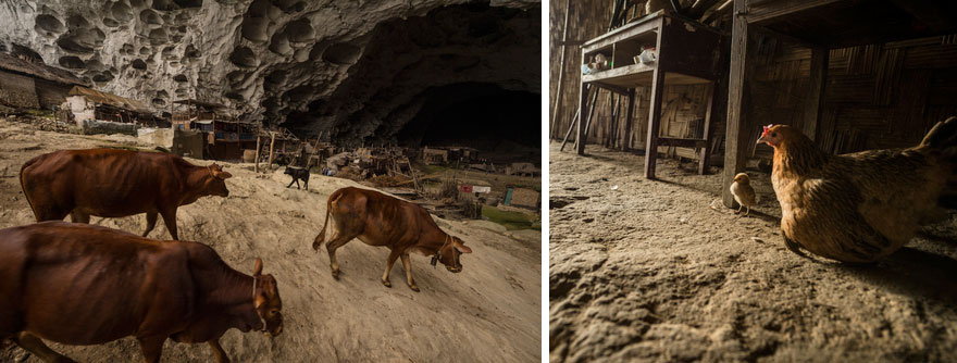 Гигантская пещера в Китае, в которой поместилась целая деревня на 100 человек