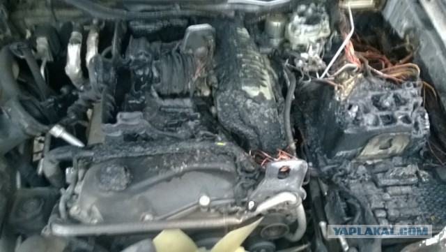 Сожгли машину...