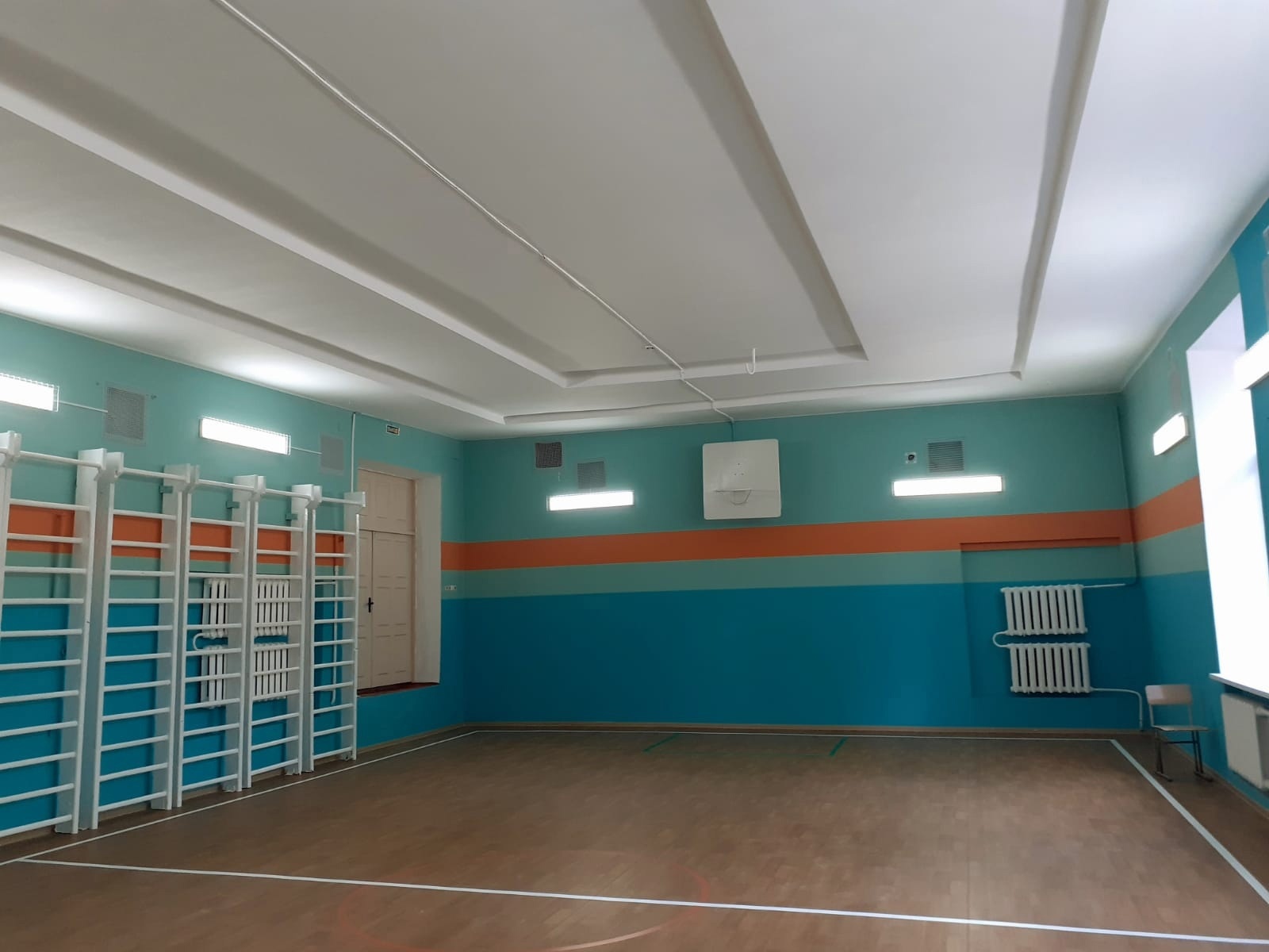 В школе города Бологое отремонтировали спортивный зал