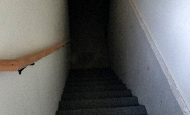 Зацепив старый ковер в комнате девушка открыла вход в скрытый подвал, в котором нашлись следы и слышался гул: видео