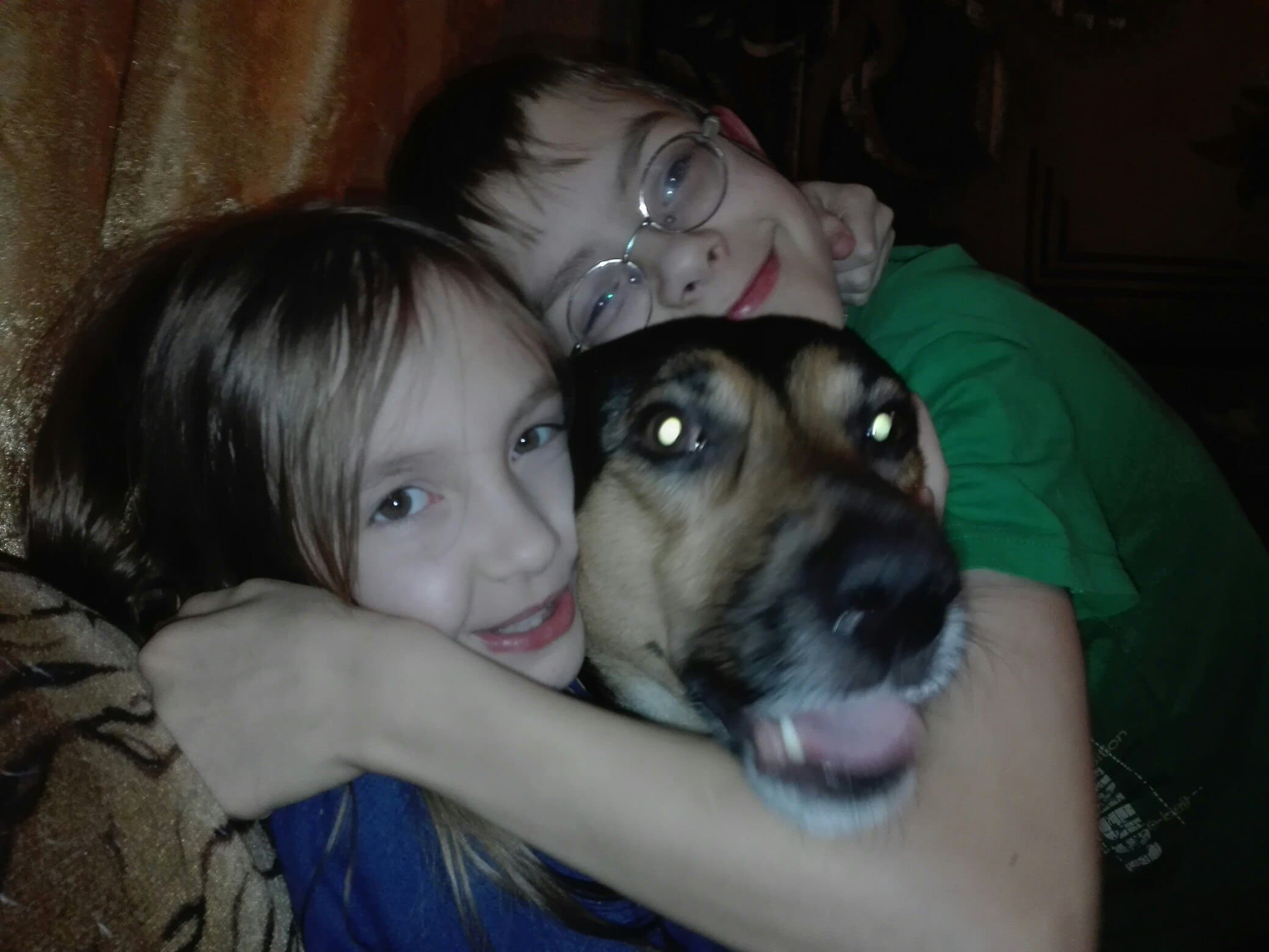 пёс с детьми