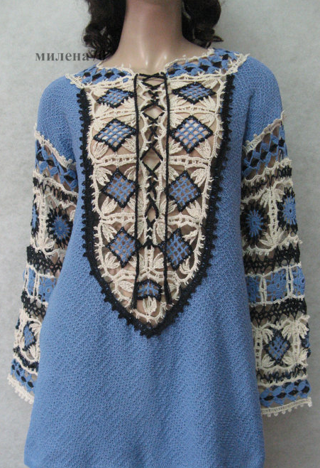 Идеи комбинирования ткани и вязания: восхитительные идеи от мастерицы вязание
