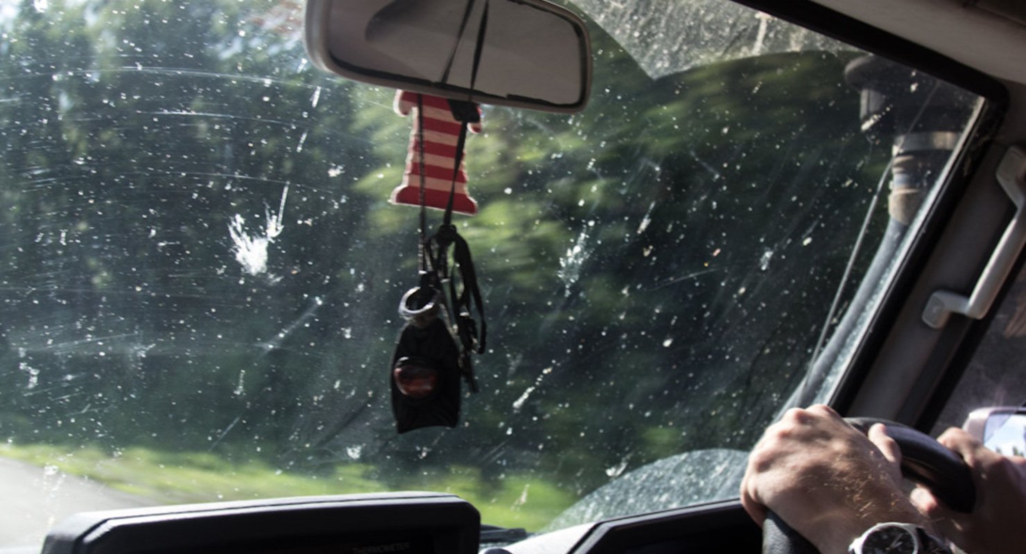 Как удалить следы насекомых с капота и лобового стекла