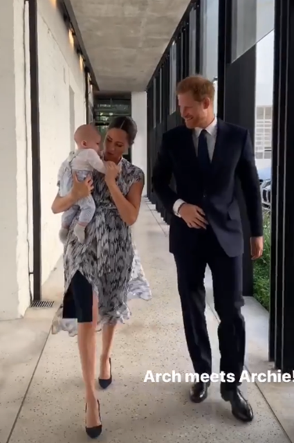 Меган Маркл и принц Гарри вместе с сыном Арчи встретились с архиепископом Кейптауна Монархии