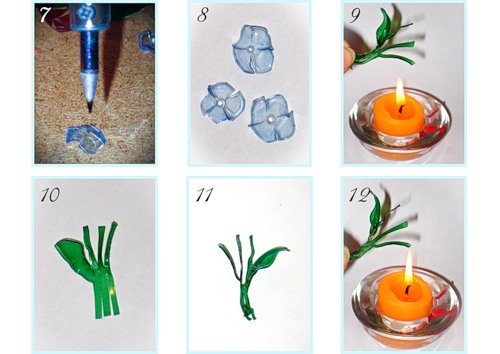 украшения из пластиковой бутылки