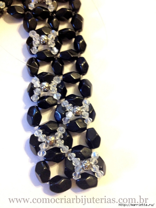 стильное ожерелье из бисера и кристаллов. мастер-класс (17) (525x700, 194Kb)