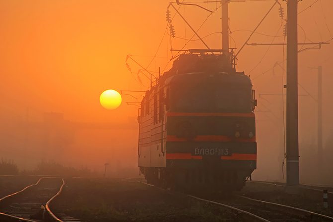 Лучшие железнодорожные фото, которые так и манят в путь железные дороги,поезда,транспорт