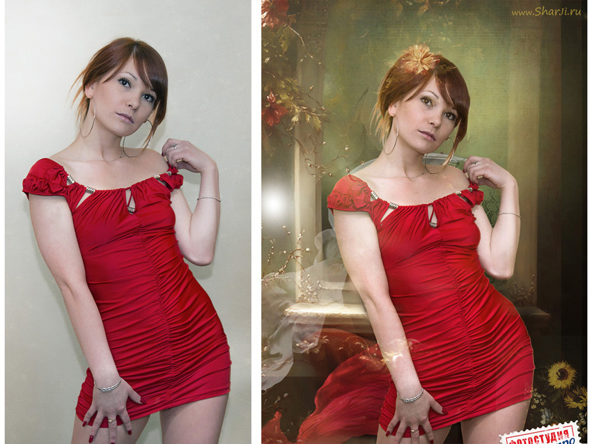 Арт-ретушь до и после