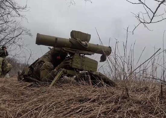 Расчет ПТРК «Фагот» из состава подразделений группировки войск «Запад» уничтожил командно-наблюдательный пункт ВСУ на Купянском направлении специальной военной операции