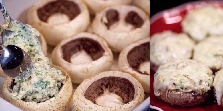 Отличное начало дня: Шампиньоны с курицей и сыром