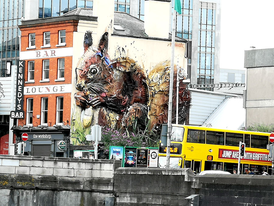 Дублин. Что рисуют на стенах уличные художники?