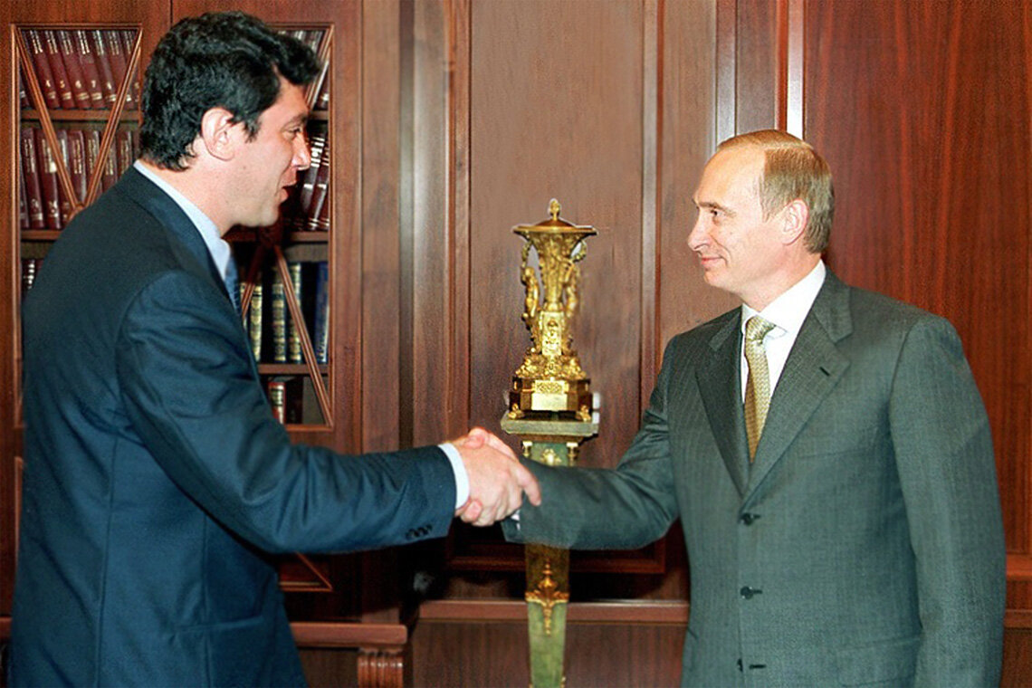 Борис Немцов и В.В. Путин. Фото: общественное достояние. 