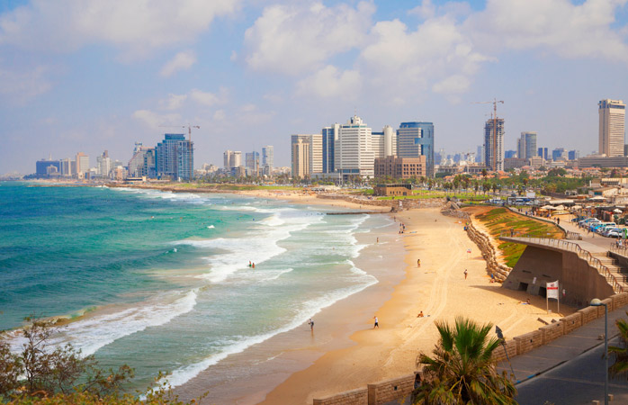 Береговая полоса в Тель-Авиве