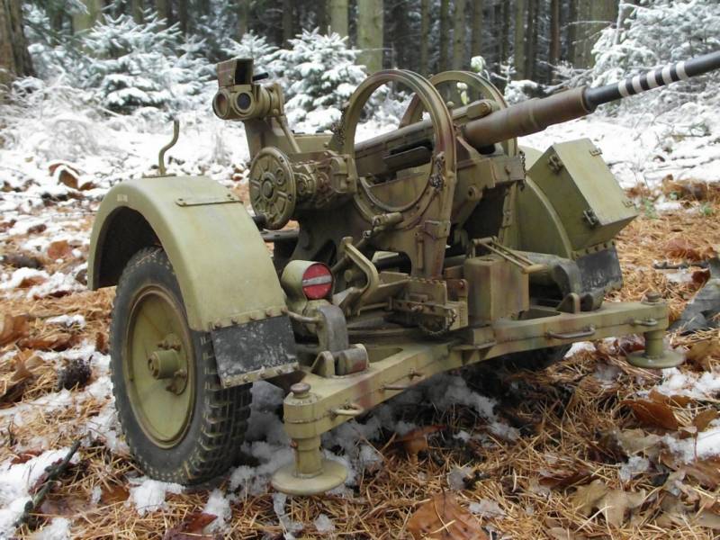 Использование трофейных немецких 20-мм зенитных автоматов Использование трофейных немецких 20-мм зенитных автоматов оружие