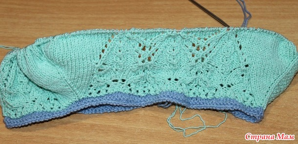 Вязаный женский пуловер Вязаный женский пуловер вязание спицами,Одежда,Хенд мейд