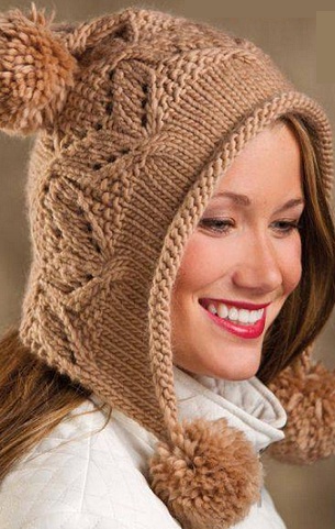 Вязание шапки спицами