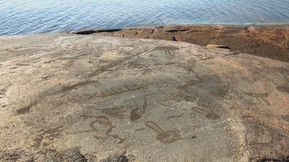 А вы знали, что на побережье Онежского озера есть рисунки возрастом в 5 000 лет? До них непросто добраться. Но реально. Делимся опытом.-19-2