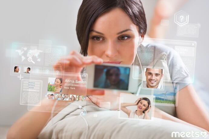 девушка на сайте знакомств