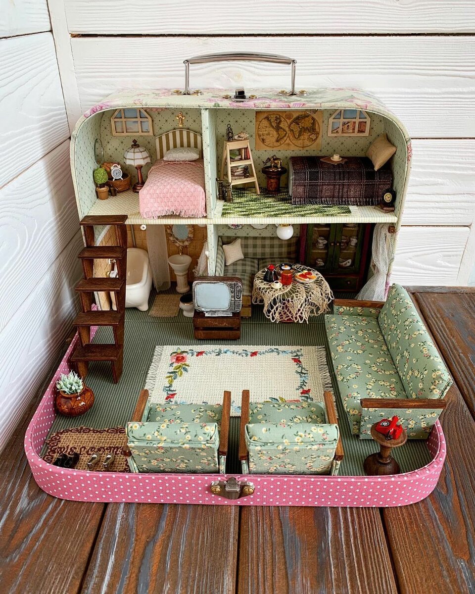 мебель из картона своими руками для кукольного дома