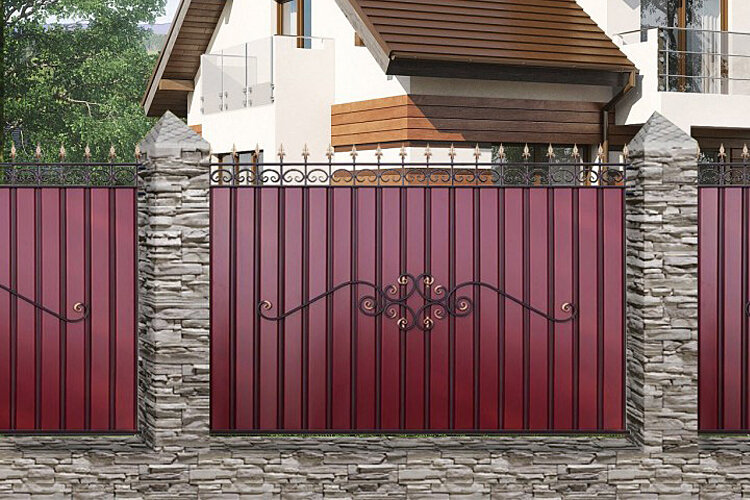 Как украсить забор из профнастила – 5 удачных вариантов для дома и дачи,идеи и вдохновение
