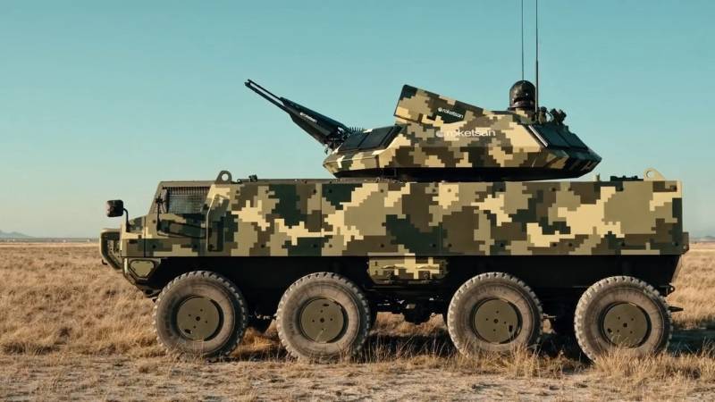 Турецкий зенитный ракетно-пушечный комплекс Roketsan Burç Турецкий зенитный ракетно-пушечный комплекс Roketsan Burç оружие