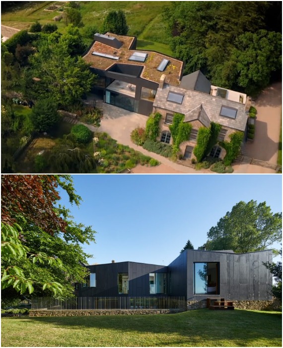 Специалисты архстудии Alison Brooks Architects мастерски вдохнули новую жизнь в 300 летнее здание, которое в былые времена являлось всего лишь амбаром (House on the Hill, Великобритания).