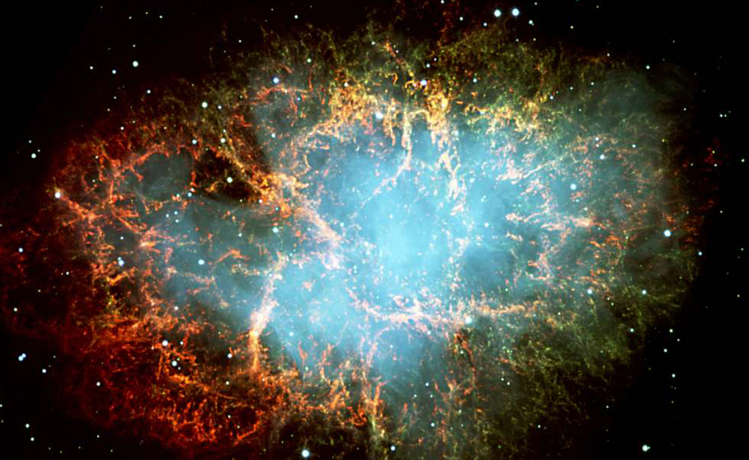 Crab Nebula
А здесь ученым удалось снять изображение остатков сверхновой, все еще догорающей в созвездии Тельца. Со времен ее взрыва прошло уже несколько миллионов лет.