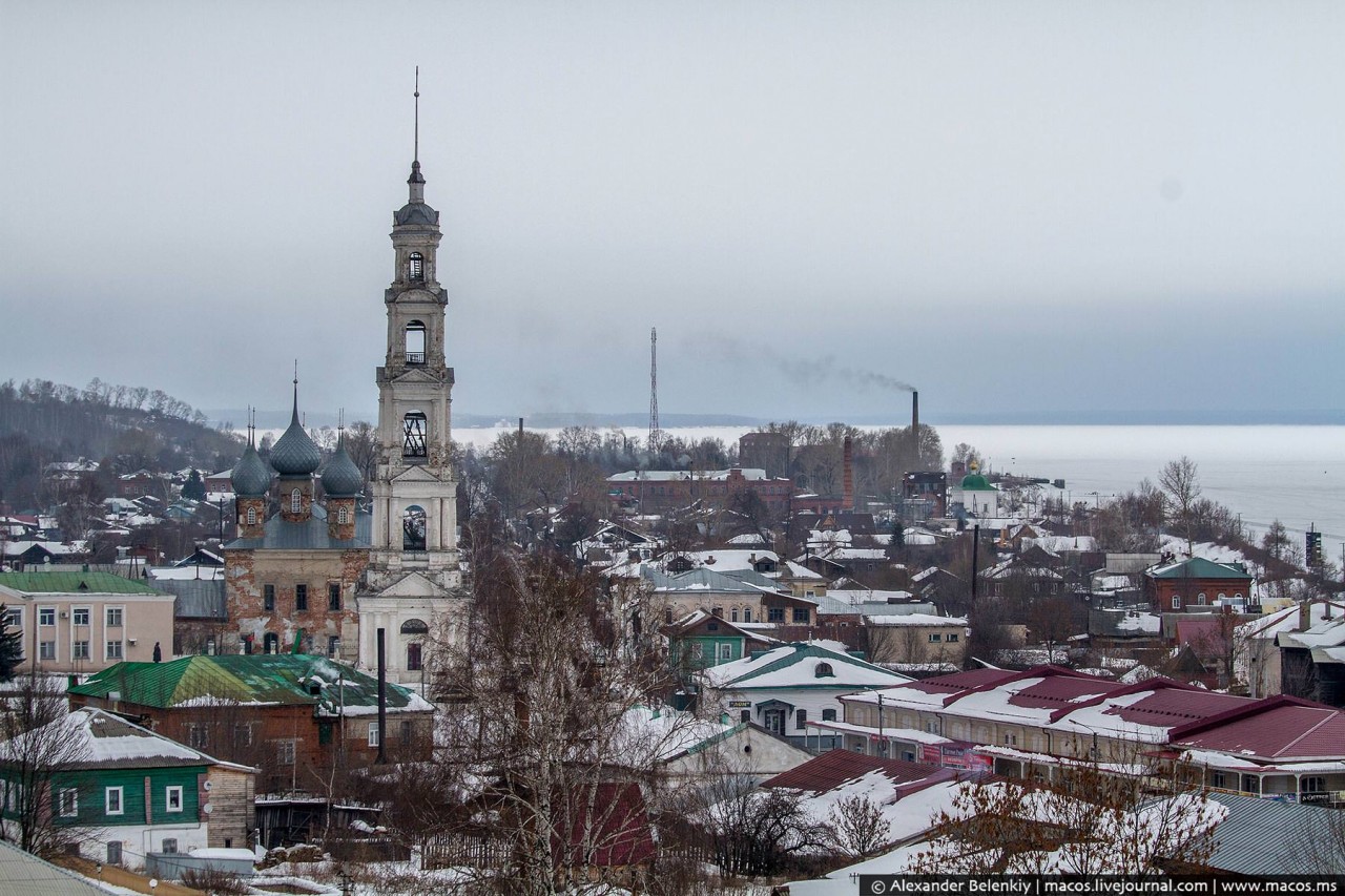 Ивановская область город Юрьевец зима