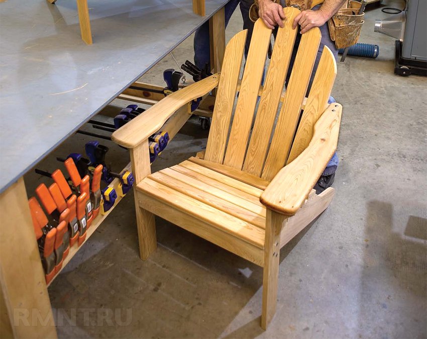 Полезная красота: стул для дачи своими руками из дерева