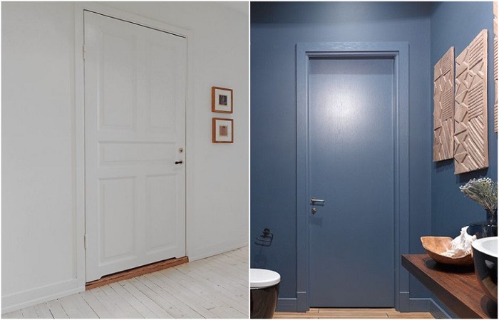 Двери сливаются с пространством и становятся незаметными