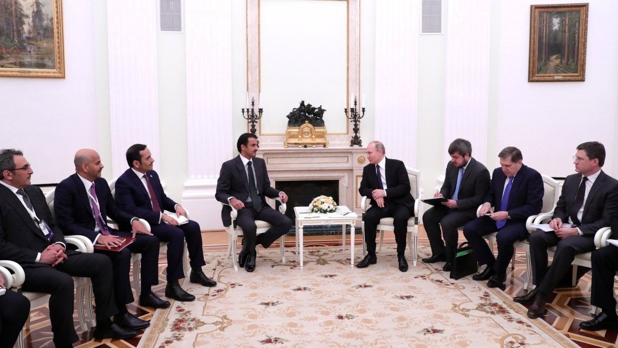 Путин и эмир Катара обсудят ситуацию на Ближнем Востоке