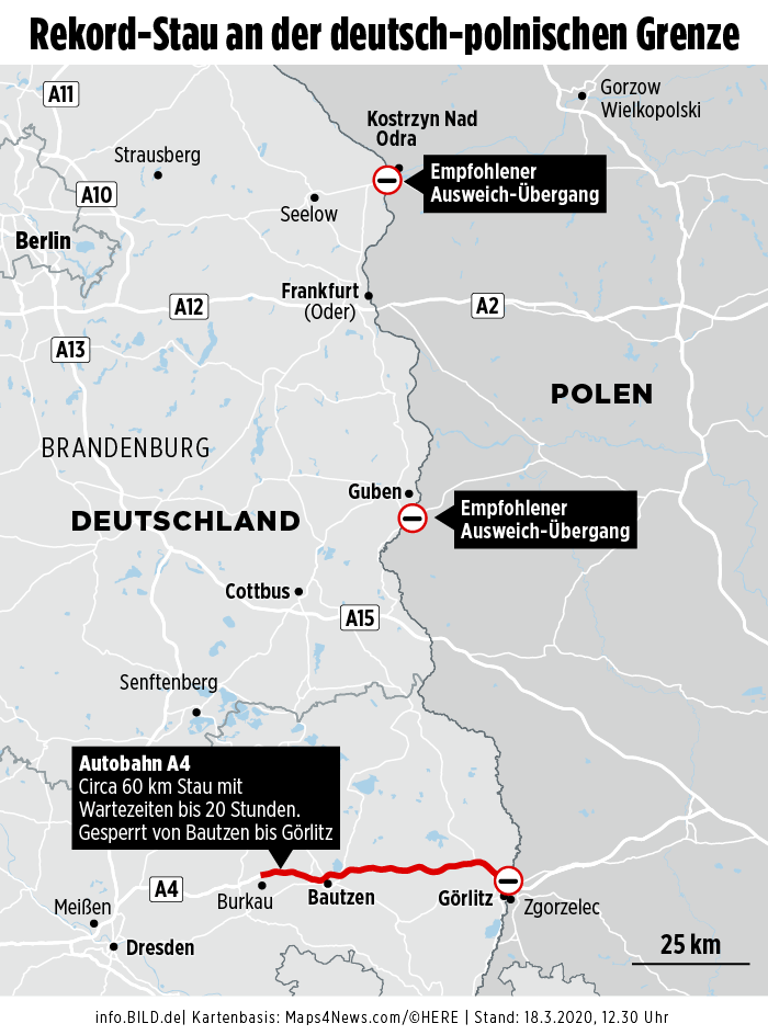 Германия и польша граница карта